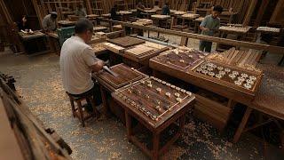 Premium Chess Factory - How We Make A Chinese Chess Board Step by Step