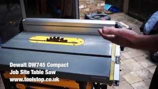 Dewalt DW745 Compact Job Site Table Saw - a Toolstop REVIEW