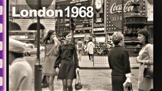 London 1968 - People & Places - Miniskirt fashion - An Ossi on the move