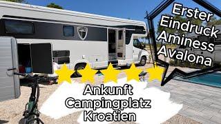 Ankunft am Campingplatz Aminess Avalona auf Pag & Erster Eindruck