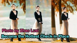 A photo of Zhao Lusi becomes the hottest check-in spot in China right now