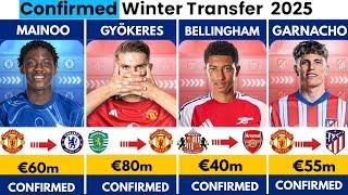  LATEST CONFIRMED WINTER TRANSFER AND RUMOURS 2025, MAINOO, GYÖKERES TO UNITED ️ GARNACHO. ..