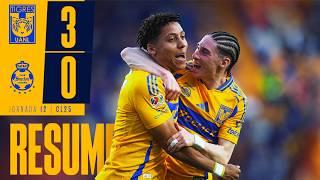  Resumen Liga MX | Tigres 3-0 Santos | Jornada 12 | Clausura 2025