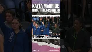 KAYLA McBRIDE HITS 7 THREE-POINTERS!! #wnba #basketball