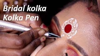 Very Easy Kolka design with Pen || কম সময়ে ব্রাইডাল কলকা পেনের সাহায্যে |Bridal Kolka|| kolka/bindi