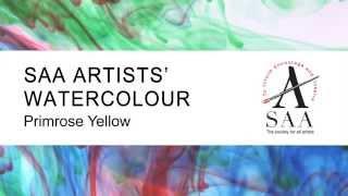 SAA Artists' Watercolour - 609 Primrose Yellow - Demonstration