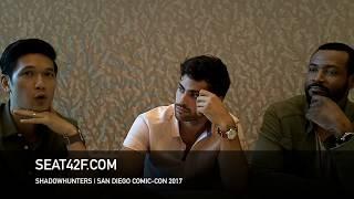 Harry Shum Jr, Matthew Daddario, Isaiah Mustafa SHADOWHUNTERS Interview Comic Con