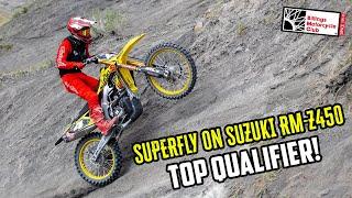 Superfly on SUZUKI RM-Z450 WINS Pro Stock Qualifiying! 2023 South Hills Showdown