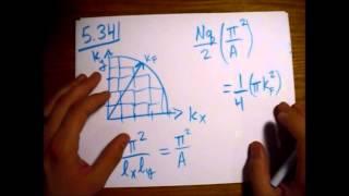 Griffiths Quantum Mechanics Problem 5.34: Fermi Energy in Two Dimensions