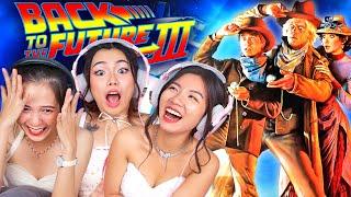 Foreign Girls React |  Back to the Future Part III | First Time Watch