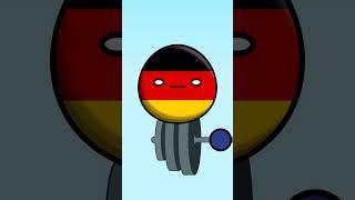 Germany WW1 and WW2 Next WW? #countryballs #shorts #history #ww2 #ww1 #ww3