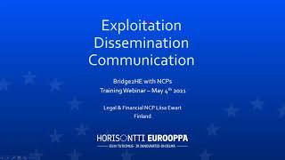 HE Exploitation Dissemination Communication