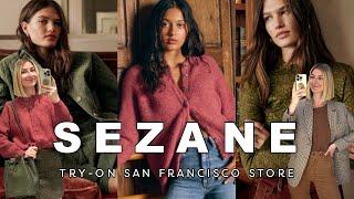 SEZANE Haul Try-On at the San Francisco store (got Othello Jumper Rosewood)  & a visit to Everlane