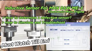 Inductive sensor Simulation |Troubleshooting | MAN B&W 6S50ME-C | Kalecky | Barko Tv | makinista