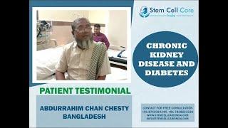 Patient from Bangladesh came for stem cell therapy for Chronic Kidney Disease & Diabetes Treatment