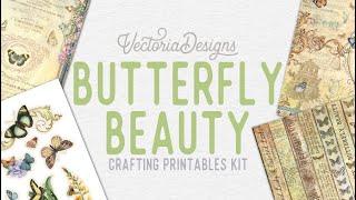 Journal Station & Junk Journal Flip Through | Discover the "Butterfly Beauty" Crafting Kit