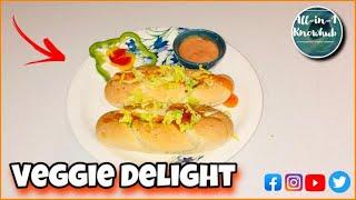 Veggie Delights I Quick Sandwich Recipe for Kids lunch Box