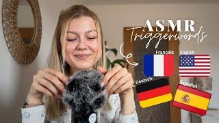 ASMR Triggerwords in different languages - Deutsch, Español, Français, English (trying pls be nice)