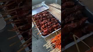 ​Street Food. Barbecue Sticks. Chicken Kebabs. Pampanga Philippines 