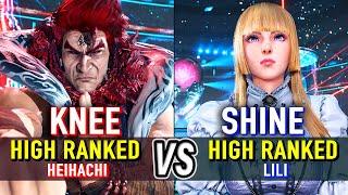 T8  KNEE (High Ranked Heihachi) vs SHINE (High Ranked Lili)  Tekken 8 High Level Gameplay