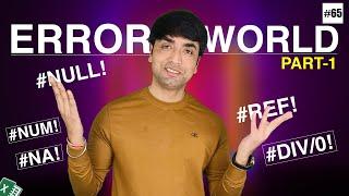 EXCEL ERROR WORLD -Part 1 | LIVE EXAMPLES