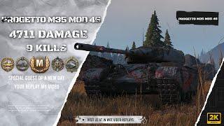 Progetto M35 mod 46 Kolobanov's Medal + 9 frags + Main High Caliber | #wotreplays 351