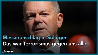 Nach Anschlag in Solingen: Besuch von Bundeskanzler Scholz (SPD)  | 26.08.24