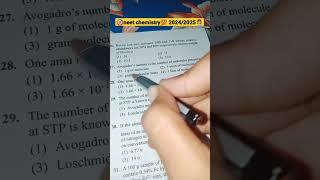 neet chemistry question practice‍️ 2024/2025 #neet #chemistry #physicswallah #viral #pyq #mbbs