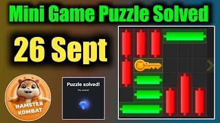 Mini Game Today 26 September Hamster Kombat How To Solve Mini Game Puzzle in Hamster Kombat (100%)