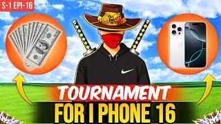 PLAYING SOLO TOURNAMENT FOR I PHONE 16 | SOLO SURVIVAL TOURNAMENT GAMPLAY | CROSSBONES GAMING |