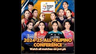 PREMIER VOLLEYBALL LEAGUE 2024-25 ALL - FILIPINO CONFERENCE -THE HEART OF VOLLEYBALL