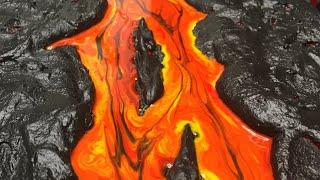 EPOXY RESIN MIXED MEDIA LAVA ART