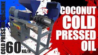 COCONUT OIL EXTRACTION - MOST POWERFUL SINGLE PHASE COLD PRESS MACHINE 60KGH - OIL PRESS MACHINE