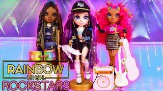 Rainbow High ROCKSTAR Dolls FULL UNBOXING! Lyric Lucas, Carmen Major, Vanessa Tempo Dolls