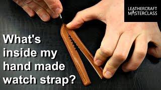 What's inside my handmade watch strap? Let's grab a knife!