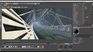 Cinema 4D Tutorial - How to Create a Space Colony 06 Landscape