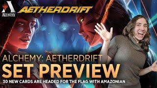 Alchemy: Aetherdrift - Set Preview | Race to 30 New Cards with Amazonian | MTG Arena