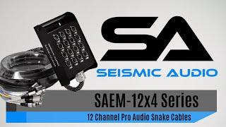 Seismic Audio SAEM-12x4 Series Snake Cables (Official)