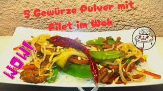 5 Gewürze Pulver trifft Filet mit Pak-Choi im Wok - Die pause ist zu ENDE !