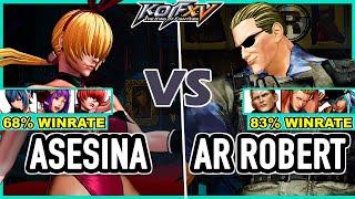 KOF XV  Shermie Asesina (Shermie/Athena/Leona) vs AR Robert (Geese/Benimaru/Isla)