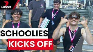 School leavers stock up for biggest party of the year | 7NEWS