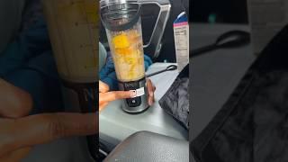 How we make smoothies while living in suv ; Ninja blast portable blender #shortsvideo #subscribe