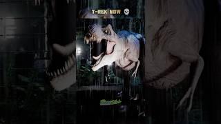 Trex then  vs Trex Now  #jurassicworld #indominusrex #edit #drex #dinosaur #jurassicpark #trex