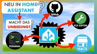 Home Assistant AddOn Store, HACS, GitHub & Custom Repositories eingerichtet