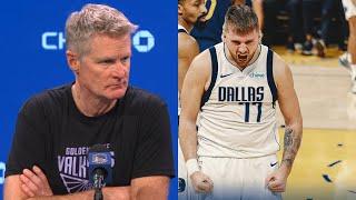 Steve Kerr Asked What Was the Issue vs Dallas: "Luka Doncic Was the Issue"