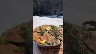 Bushcraft Çadır Kampında Alabalık Pişirme ️ - Cooking trout at bushcraft tented camping