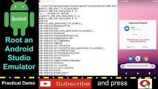 Root an Android Studio AVDs - Practical Demo on Root Android Studio Emulator with API 30