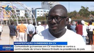 Comunidade guineenses em CV manifesta-se contra continuidade de Umaro Sissoco Embaló na presidência