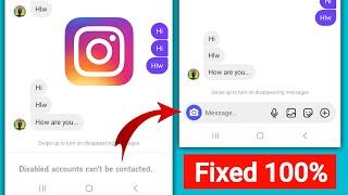 How to Fix Instagram Disabled accounts can't be contacted Problem Solve 2025