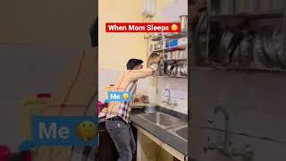 When mom  vs when i sleep #funny #comedy